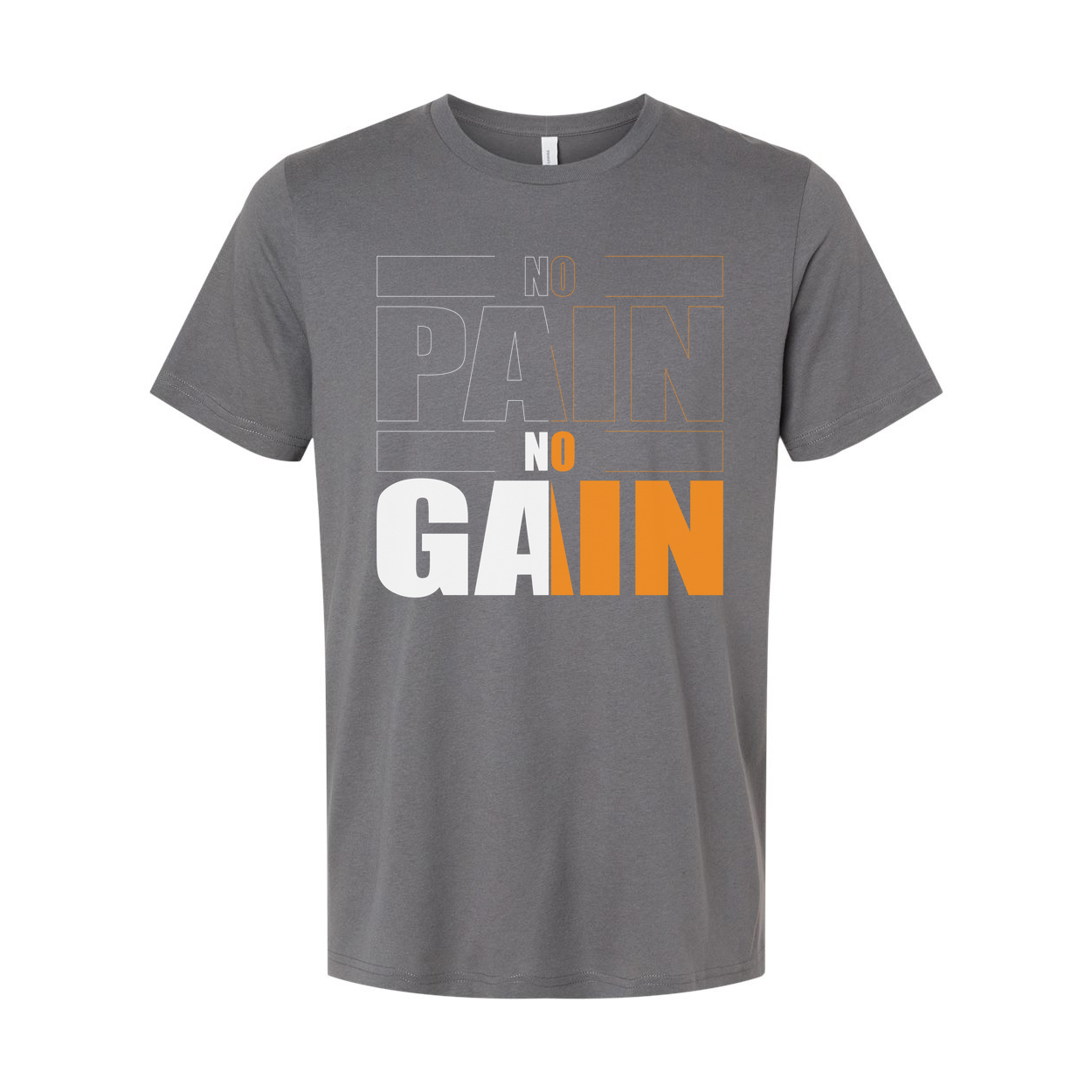 No Pain No Gain Unisex T Shirt White Graphic Tee For Gym Fitness Enthusiasts Athletes