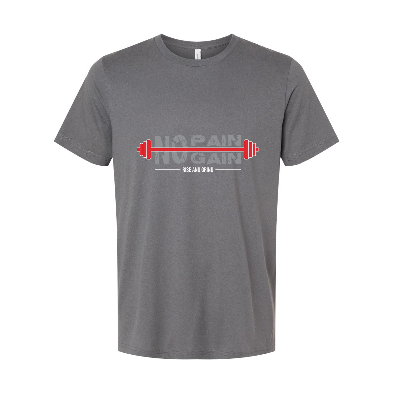 Unisex No Pain No Gain Barbell Graphic T Shirt For Gym And Fitness Enthusiasts Comfortable Cotton Tee