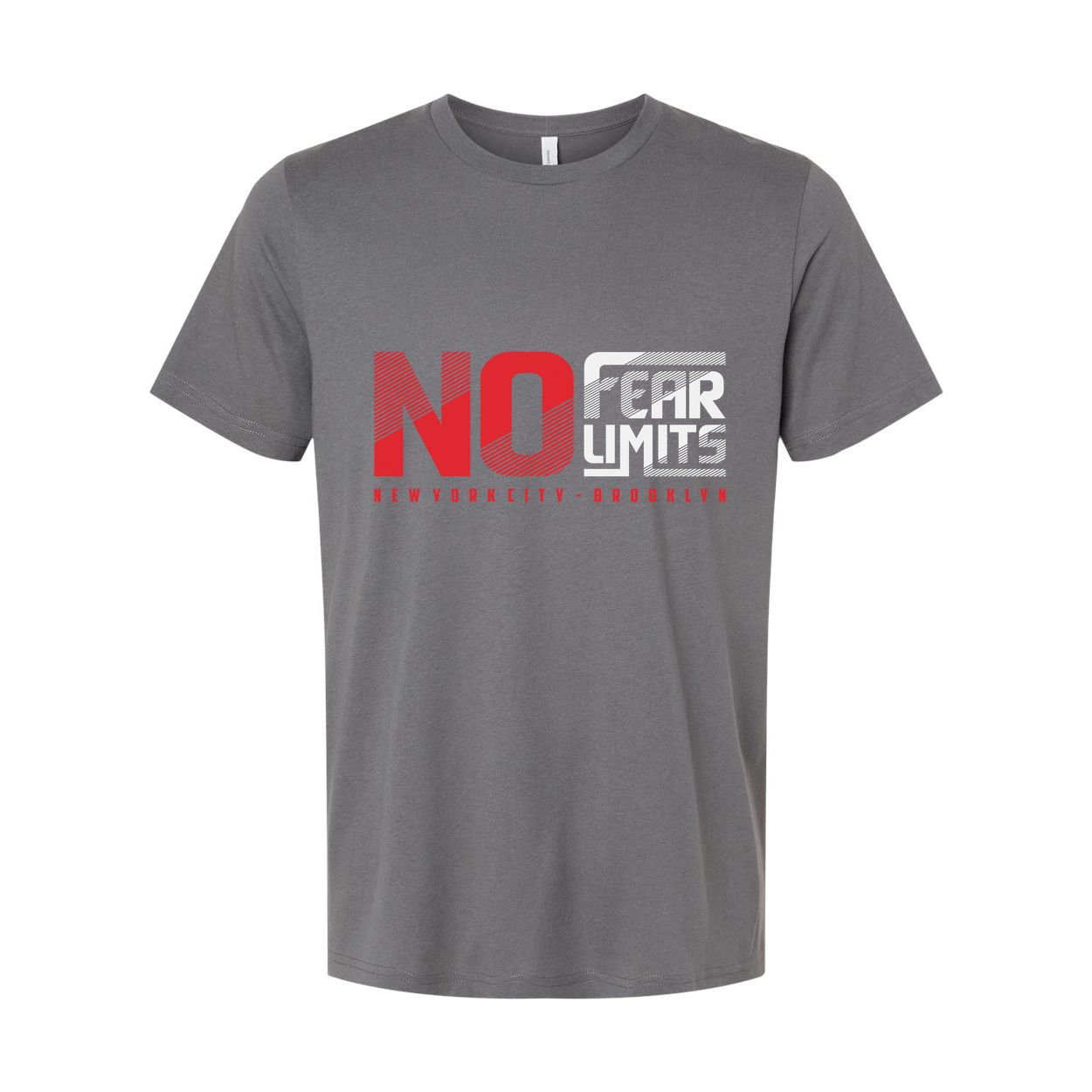No Fear Limits Graphic T Shirt Unisex Short Sleeve With New York City Brooklyn Design