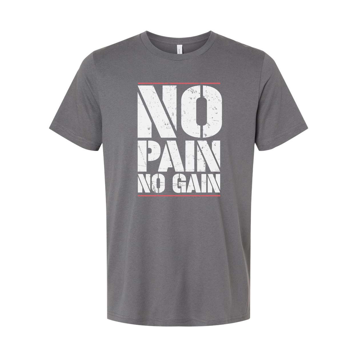No Pain No Gain Graphic T Shirt Unisex Short Sleeve Workout Tee For Fitness Enthusiasts