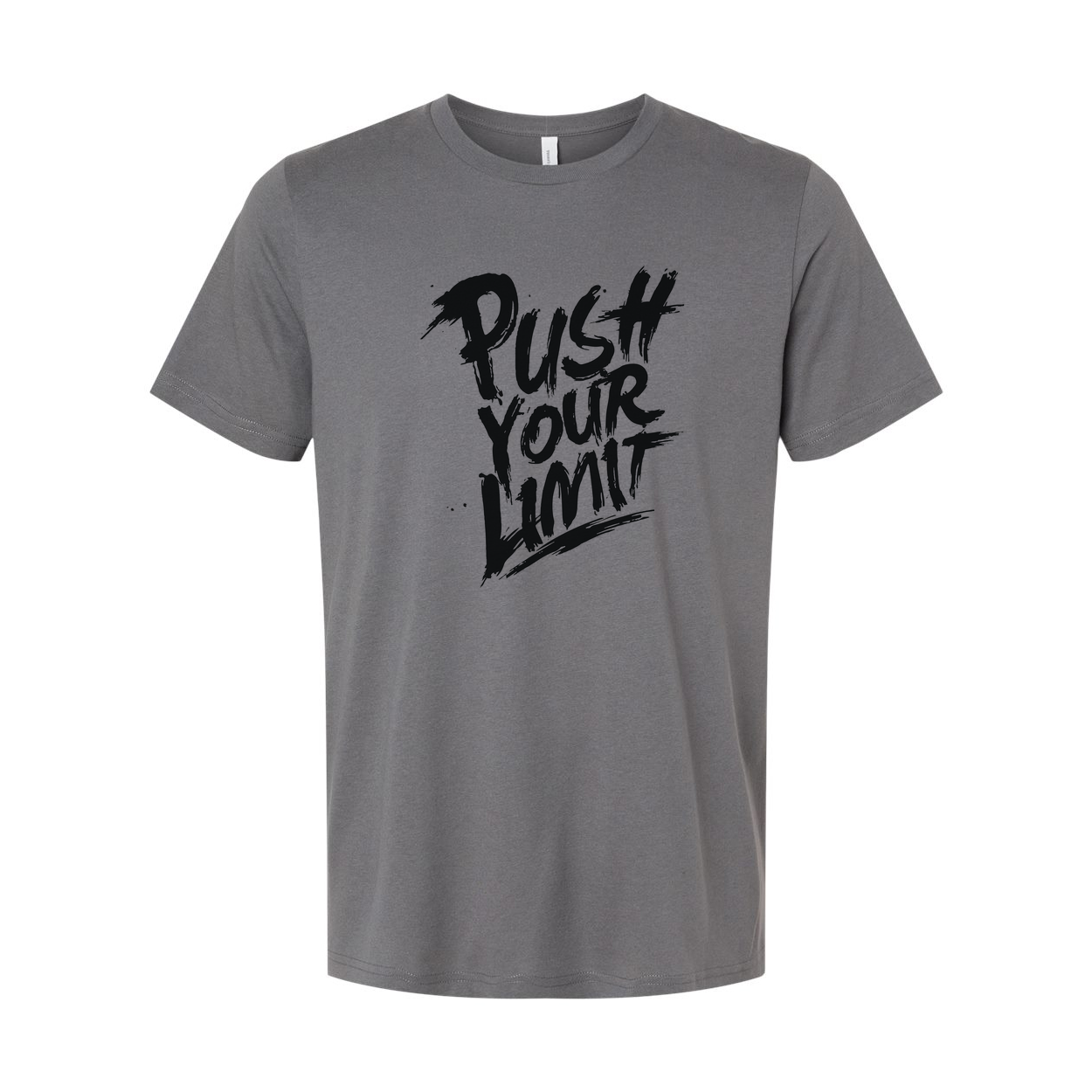 Push Your Limit Unisex Graphic T Shirt White Cotton Short Sleeve Premium Comfort Fit