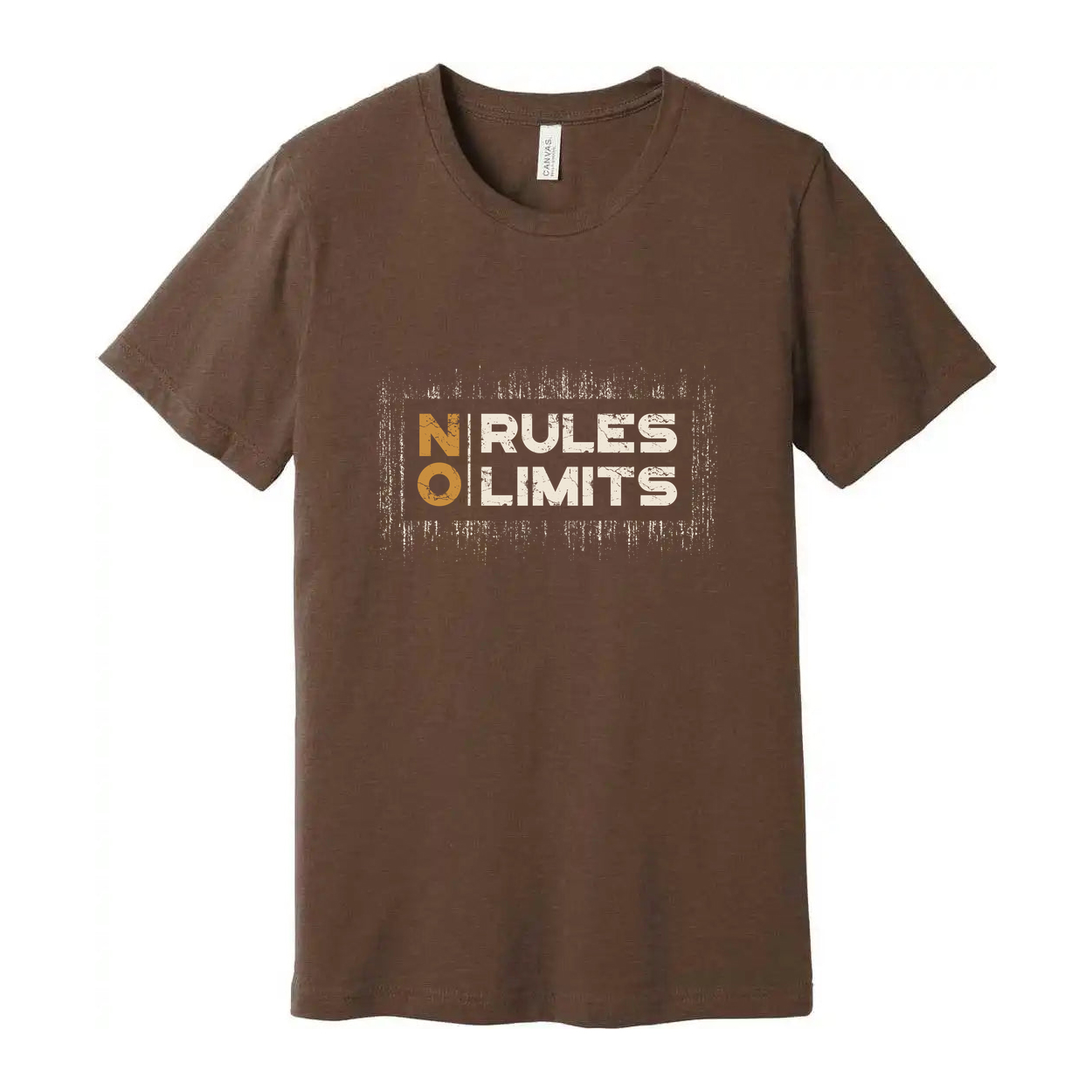 Unisex No Rules No Limits Graphic T Shirt White Short Sleeve Cotton Breathable Tee