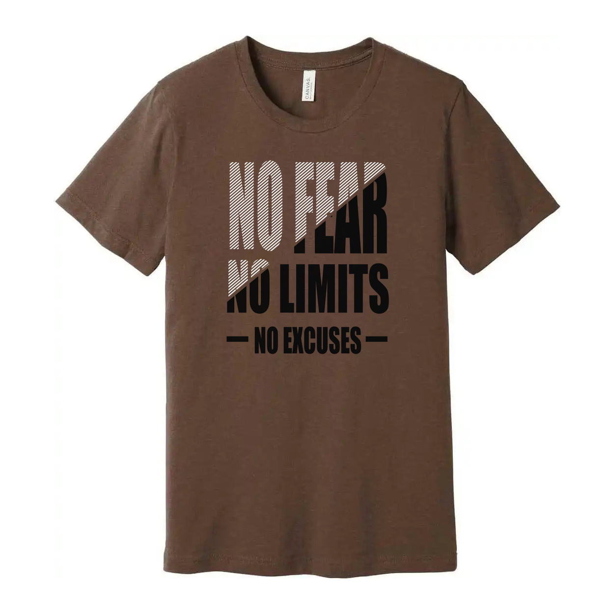 No Fear No Limits No Excuses Unisex Graphic Tee For Workout Training Or Everyday Comfort