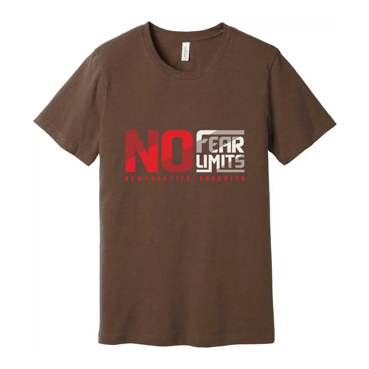 No Fear Limits Graphic T Shirt Unisex Short Sleeve With New York City Brooklyn Design