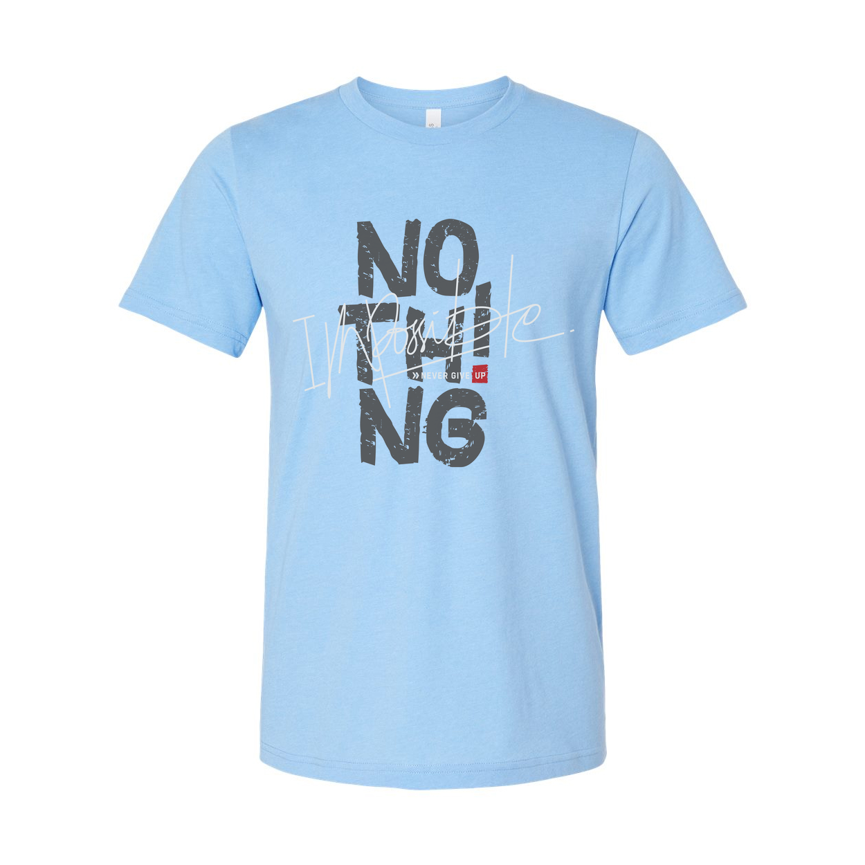No Thing Distressed Graphic Tee Unisex Short Sleeve Cotton T Shirt For Men And Women