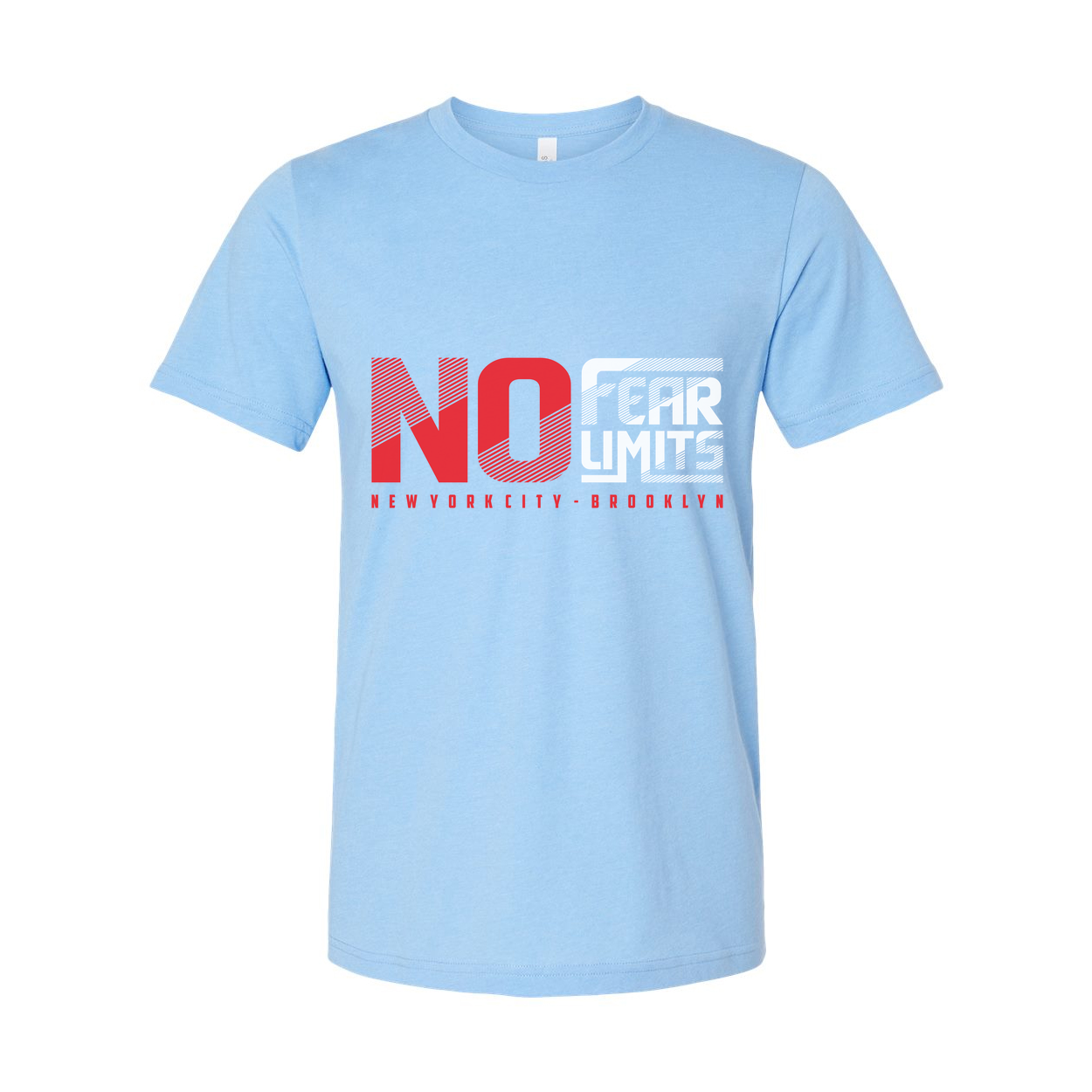 No Fear Limits Graphic T Shirt Unisex Short Sleeve With New York City Brooklyn Design