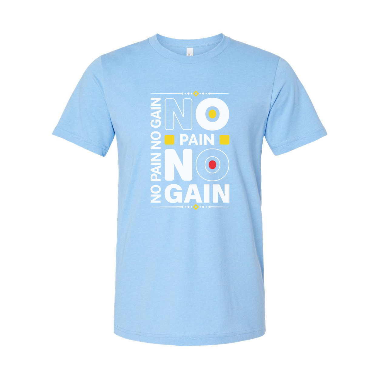 No Pain No Gain Unisex Graphic T Shirt Cotton Short Sleeve Tee For Men Women Fitness Athleisure Gift