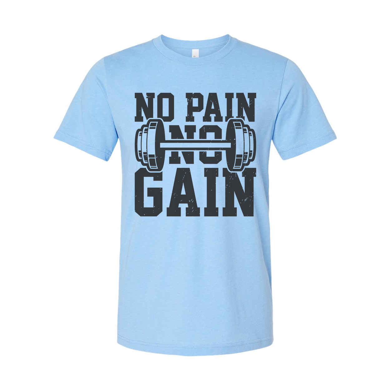 No Pain No Gain Unisex T Shirt With Barbell Graphic For Fitness Enthusiasts And Athletes