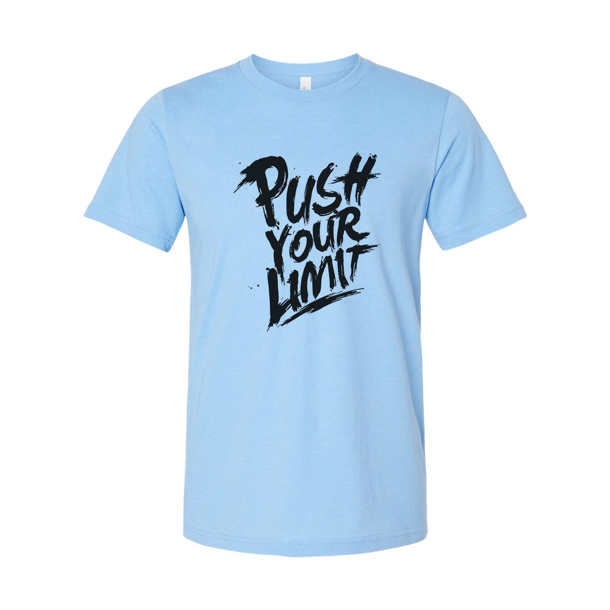 Push Your Limit Unisex Graphic T Shirt White Cotton Short Sleeve Premium Comfort Fit