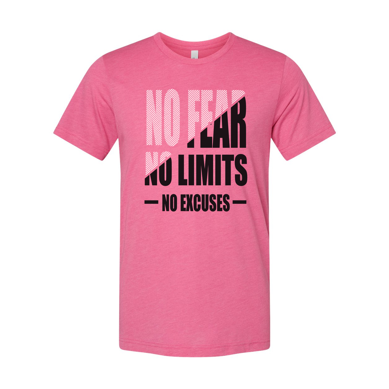 No Fear No Limits No Excuses Unisex Graphic Tee For Workout Training Or Everyday Comfort