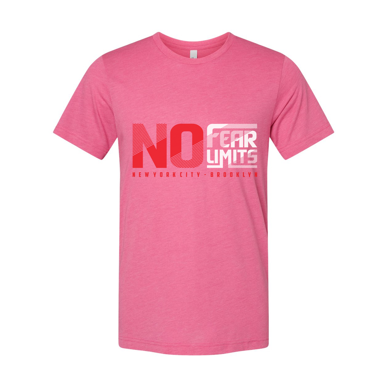 No Fear Limits Graphic T Shirt Unisex Short Sleeve With New York City Brooklyn Design