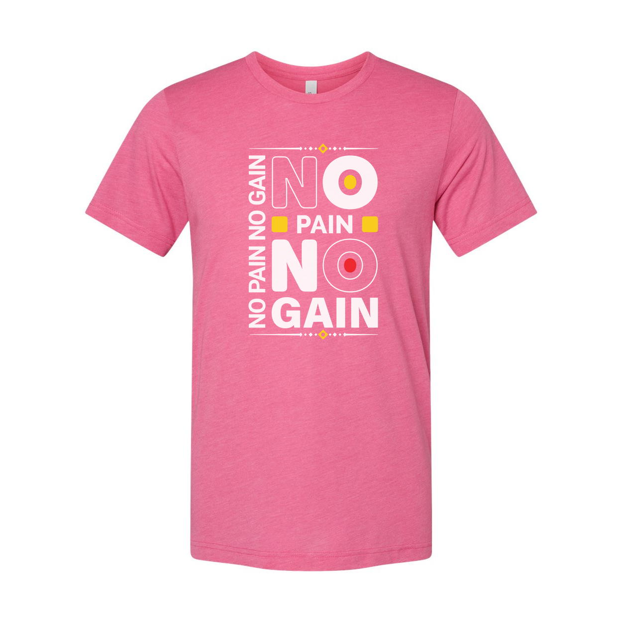 No Pain No Gain Unisex Graphic T Shirt Cotton Short Sleeve Tee For Men Women Fitness Athleisure Gift