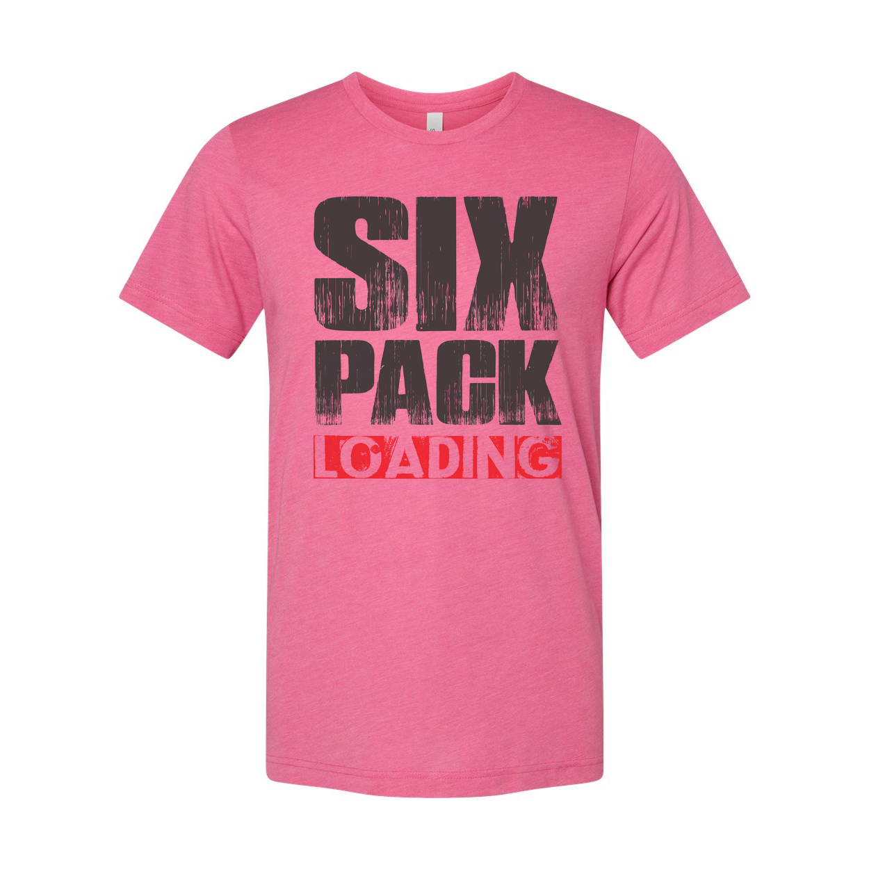 Six Pack Loading Graphic T Shirt Unisex Fitness Tee For Men And Women Casual Wear