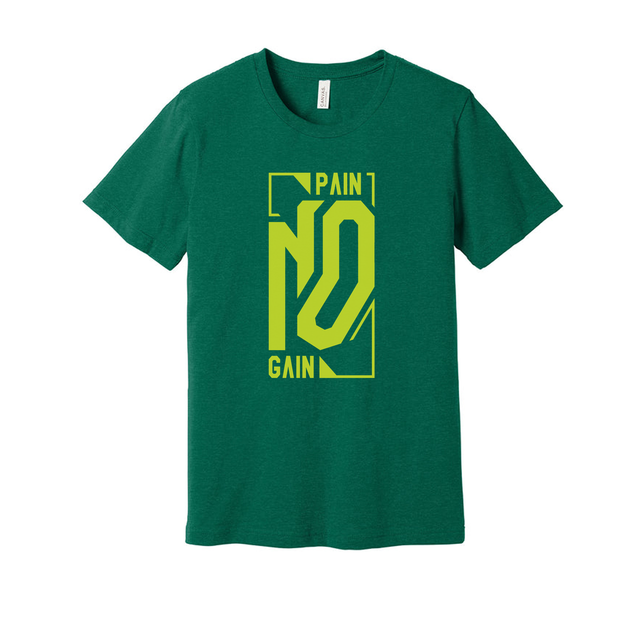 Pain No Gain Graphic T Shirt Unisex White Short Sleeve Cotton Tee For Workout Gear