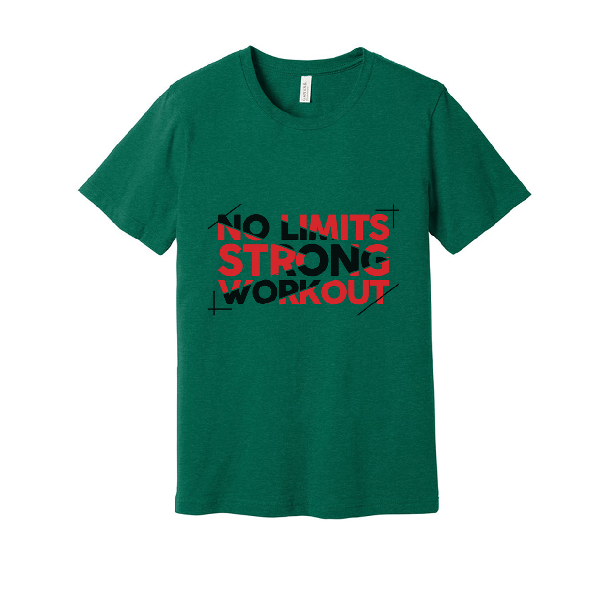 No Limits Strong Workout Graphic Unisex T Shirt White Short Sleeve Cotton Tee For Training