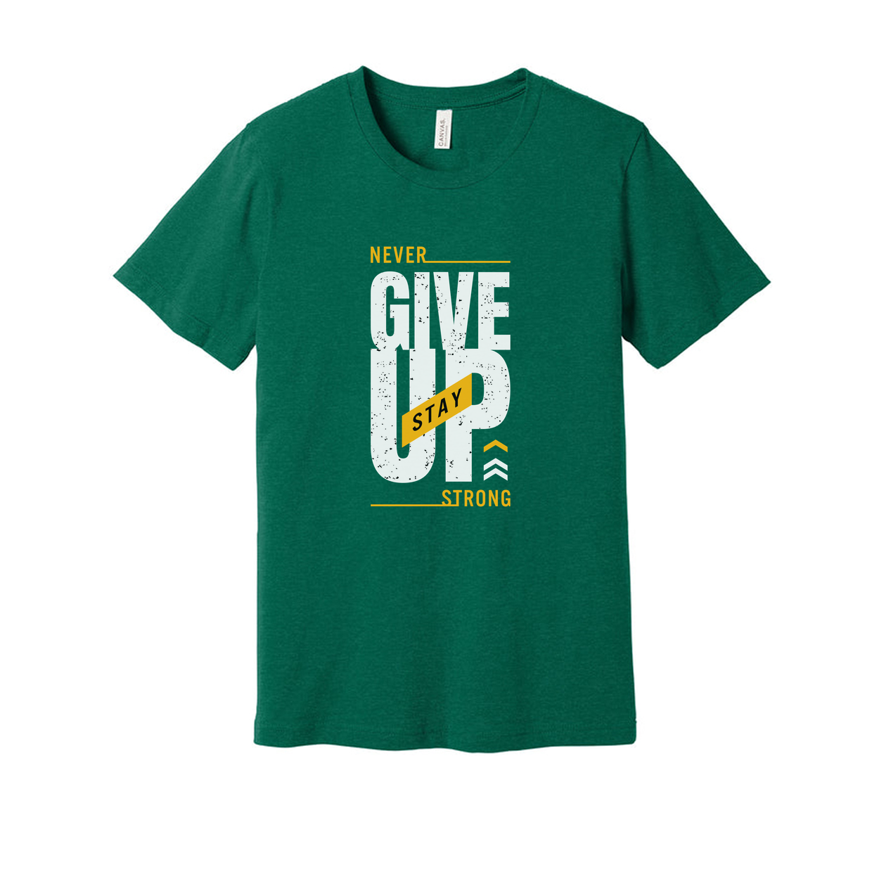 Never Give Up Stay Strong Graphic T Shirt For Men And Women Unisex Short Sleeve Cotton Tee