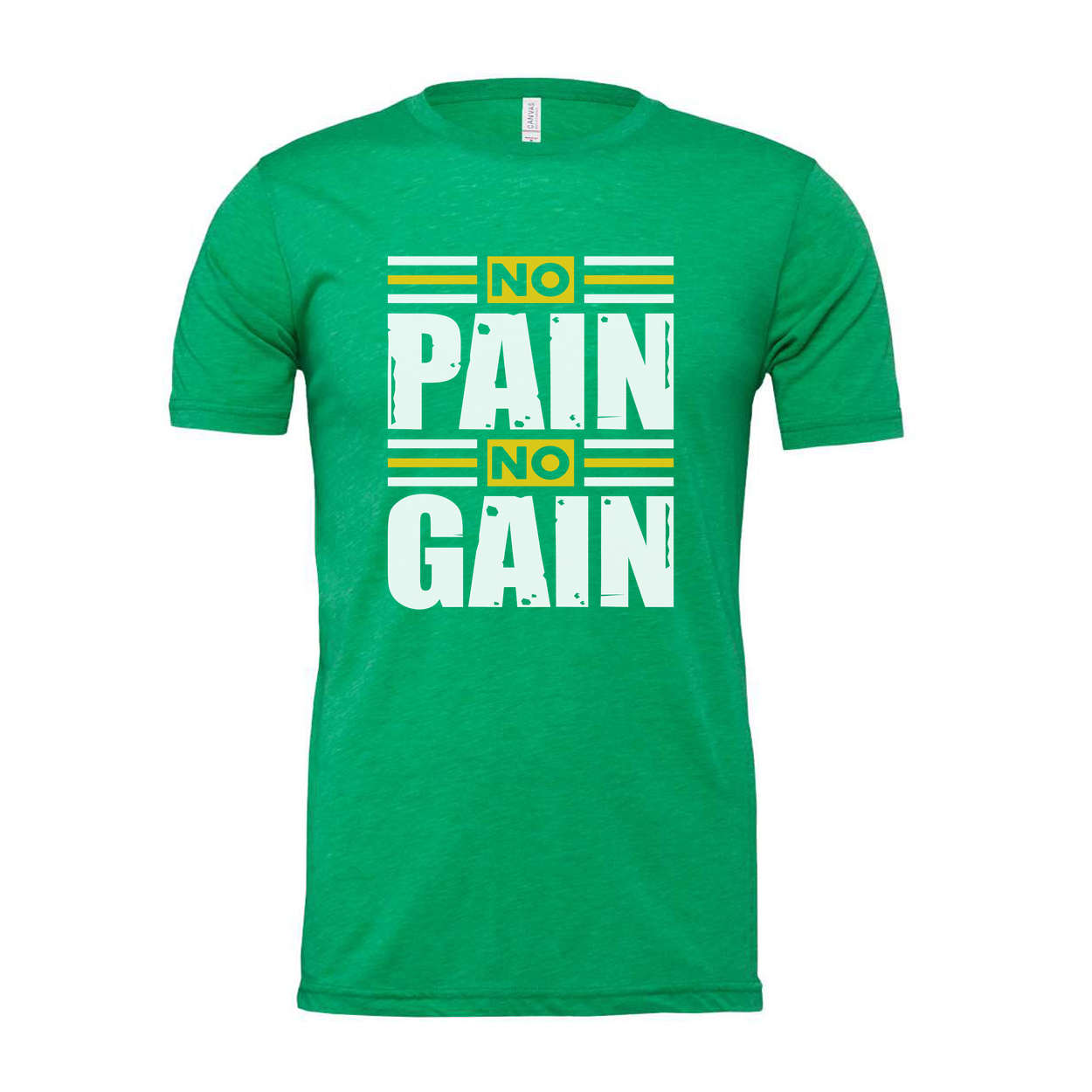 Unisex No Pain No Gain Graphic T Shirt For Workout Gym Training And Fitness Enthusiasts