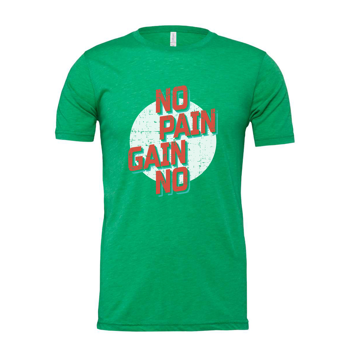 No Pain No Gain Graphic T Shirt Unisex Fitness Tee Made With Breathable Cotton Jersey