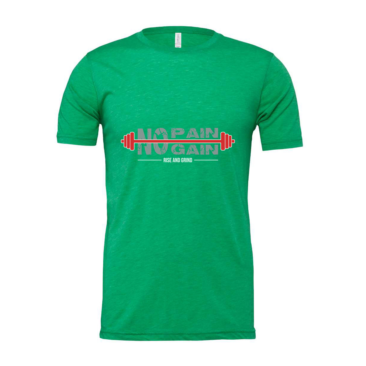 Unisex No Pain No Gain Barbell Graphic T Shirt For Gym And Fitness Enthusiasts Comfortable Cotton Tee