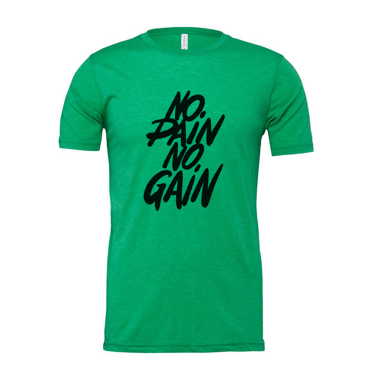 Unisex No Pain No Gain Graphic T Shirt White Short Sleeve Cotton Fitness Tee For Workout