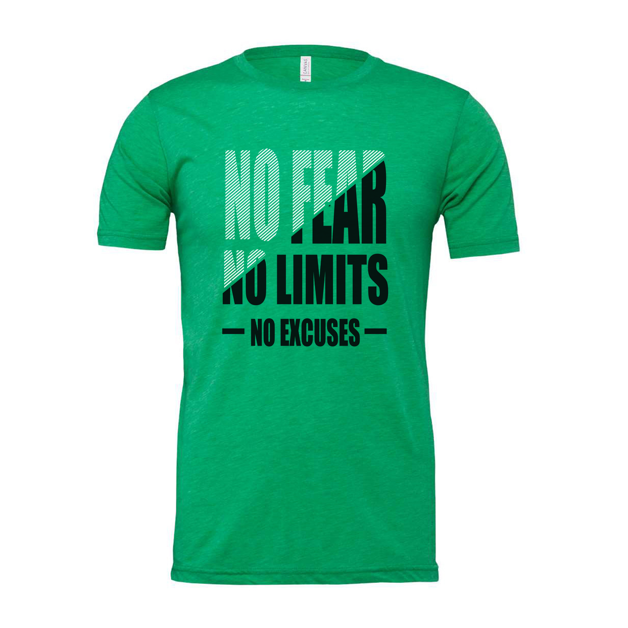 No Fear No Limits No Excuses Unisex Graphic Tee For Workout Training Or Everyday Comfort