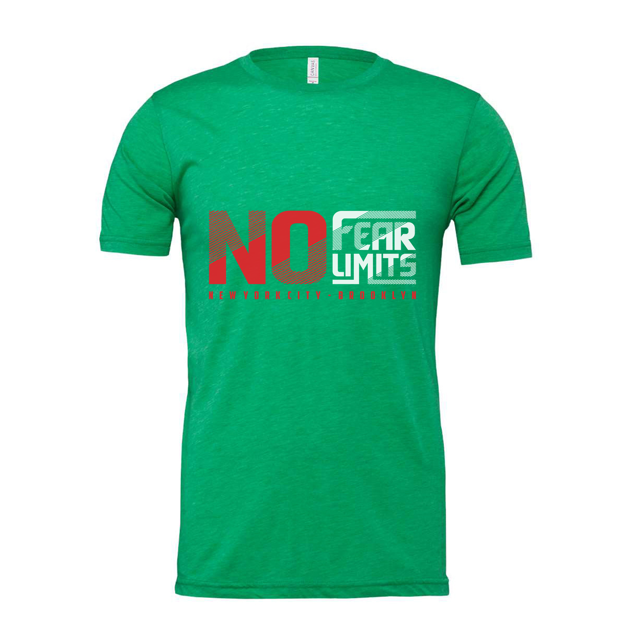 No Fear Limits Graphic T Shirt Unisex Short Sleeve With New York City Brooklyn Design