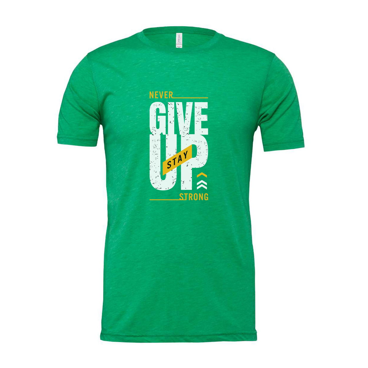 Never Give Up Stay Strong Graphic T Shirt For Men And Women Unisex Short Sleeve Cotton Tee