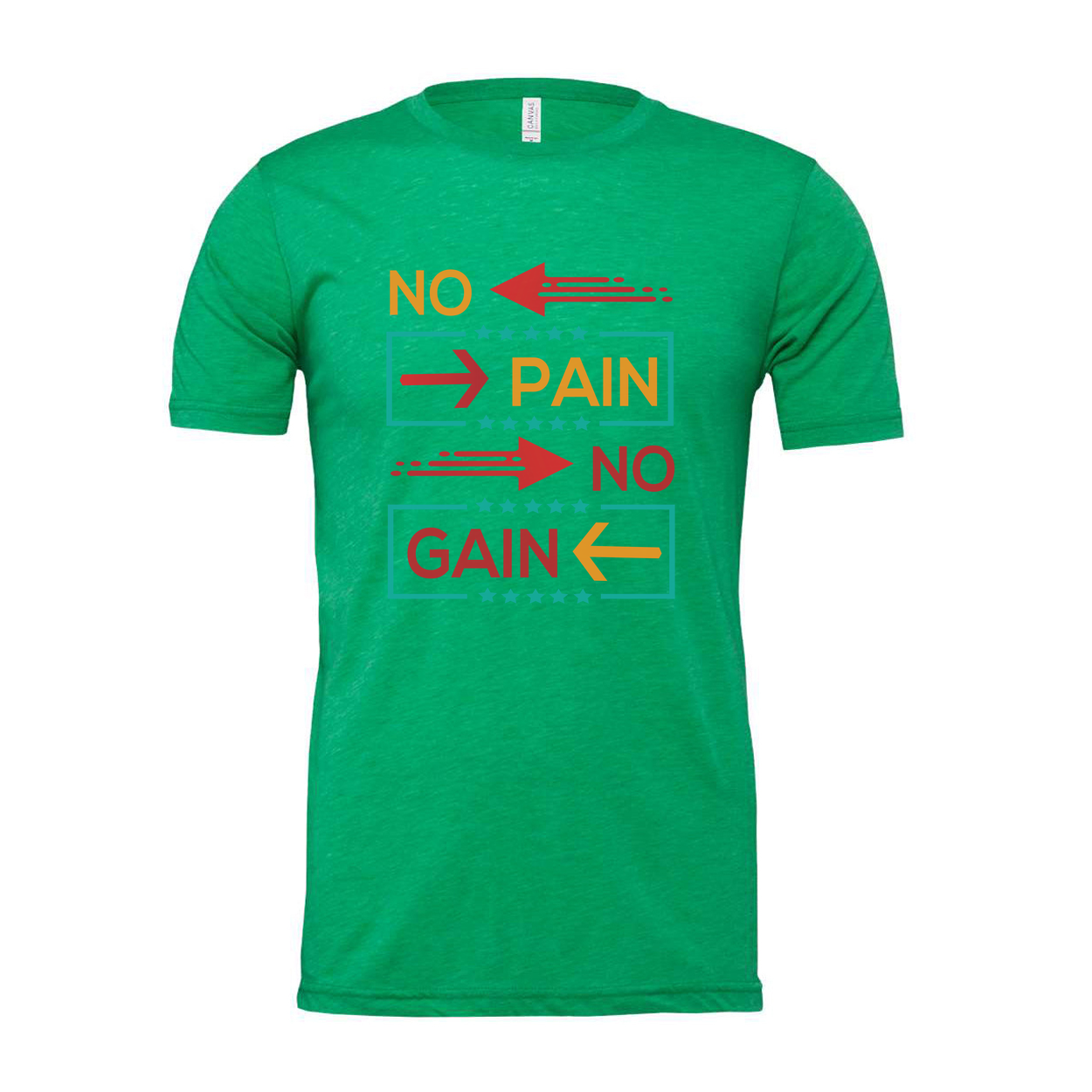 Unisex No Pain No Gain Graphic T Shirt White Short Sleeve Workout Tee For Fitness Enthusiasts