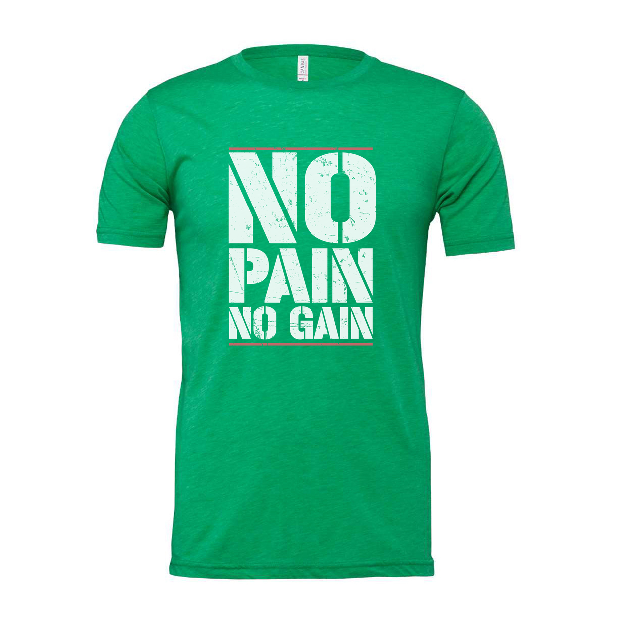 No Pain No Gain Graphic T Shirt Unisex Short Sleeve Workout Tee For Fitness Enthusiasts