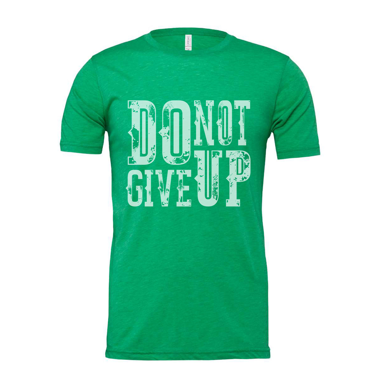 Do Not Give Up White Unisex T Shirt With Distressed Slogan Graphic Tee For Men Women