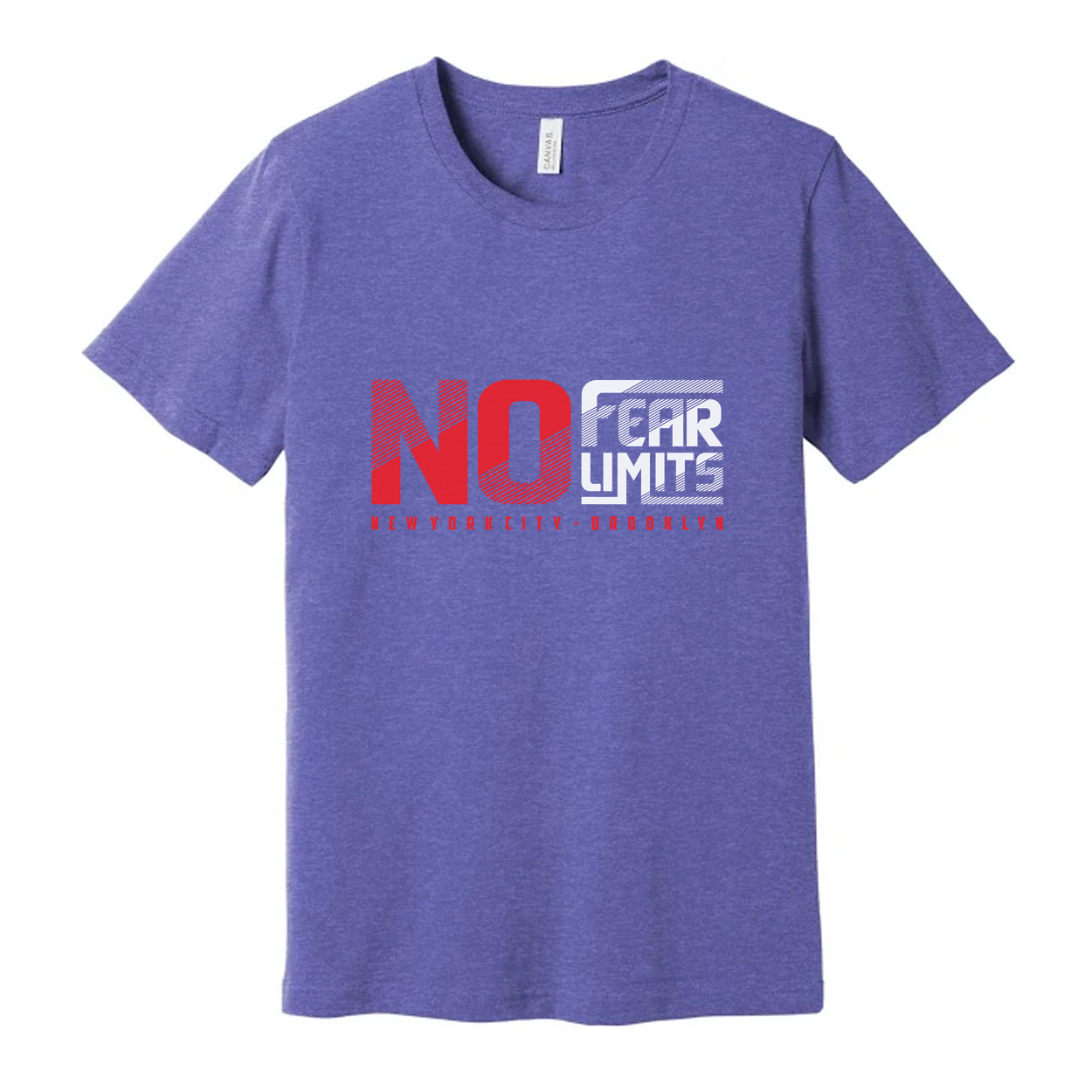 No Fear Limits Graphic T Shirt Unisex Short Sleeve With New York City Brooklyn Design