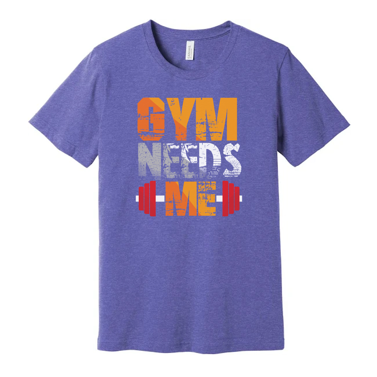 Gym Needs Me Unisex Graphic Tee For Workout And Fitness Enthusiasts Soft Cotton Material