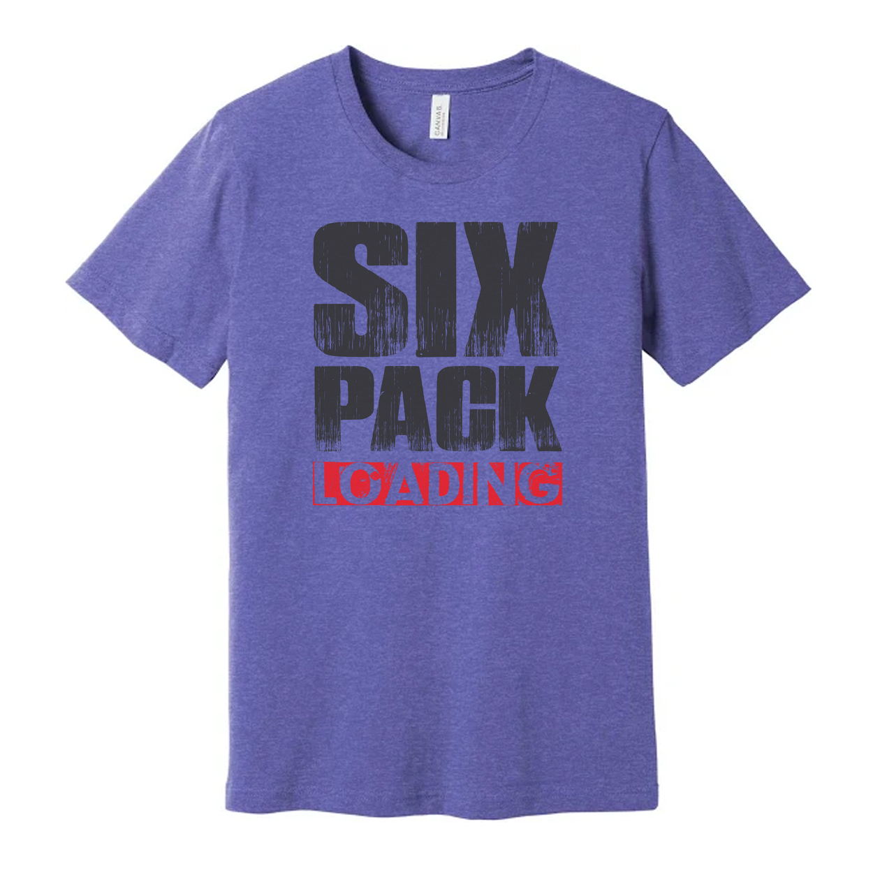 Six Pack Loading Graphic T Shirt Unisex Fitness Tee For Men And Women Casual Wear