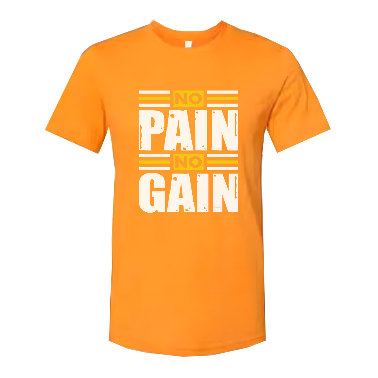 Unisex No Pain No Gain Graphic T Shirt For Workout Gym Training And Fitness Enthusiasts