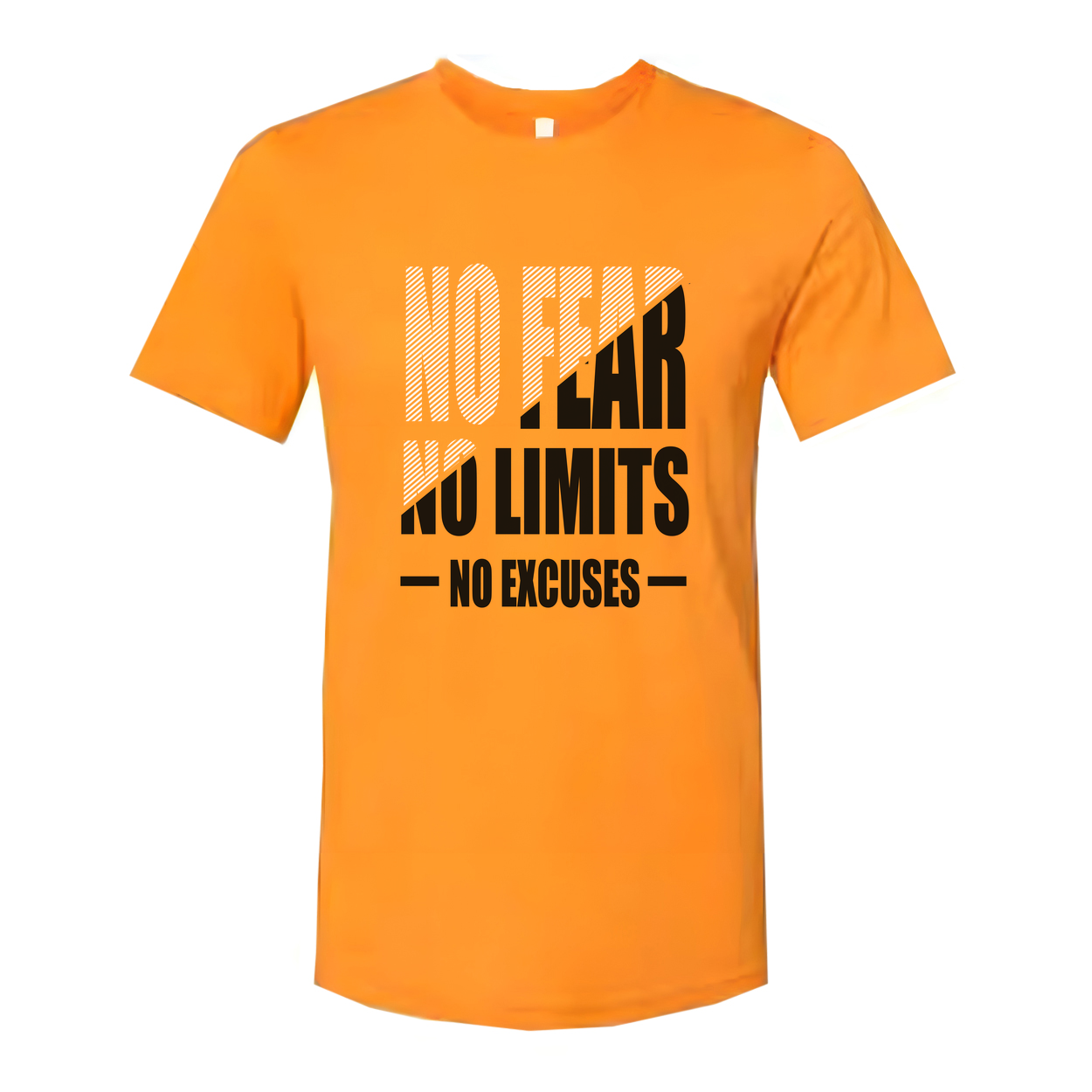 No Fear No Limits No Excuses Unisex Graphic Tee For Workout Training Or Everyday Comfort