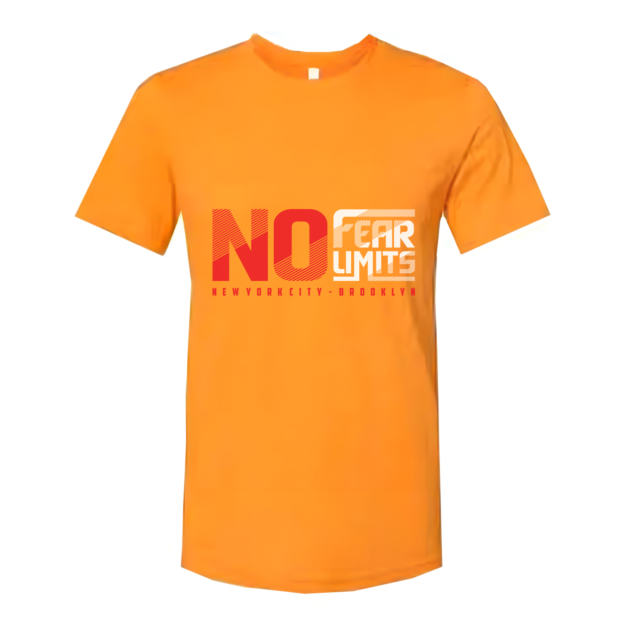 No Fear Limits Graphic T Shirt Unisex Short Sleeve With New York City Brooklyn Design