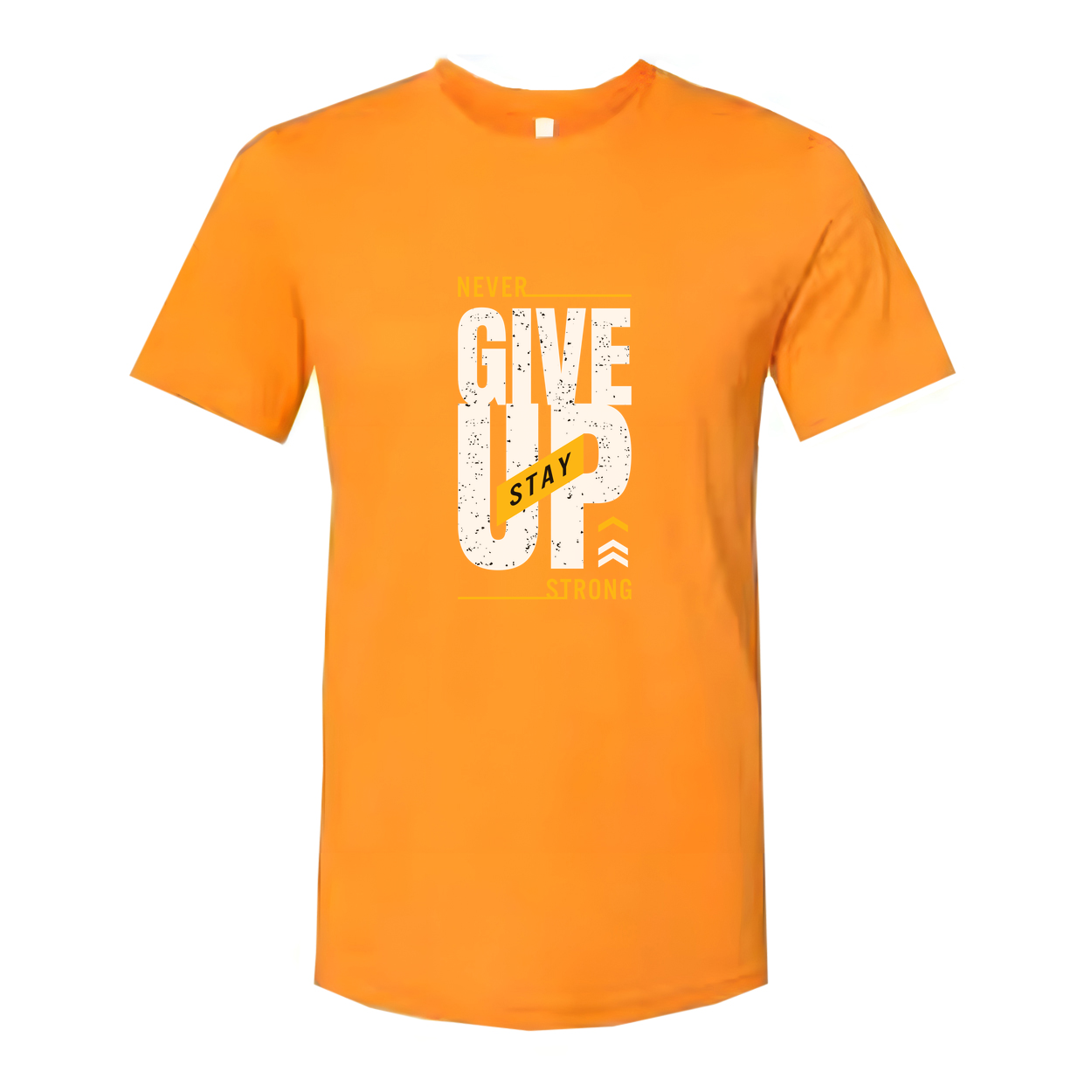 Never Give Up Stay Strong Graphic T Shirt For Men And Women Unisex Short Sleeve Cotton Tee