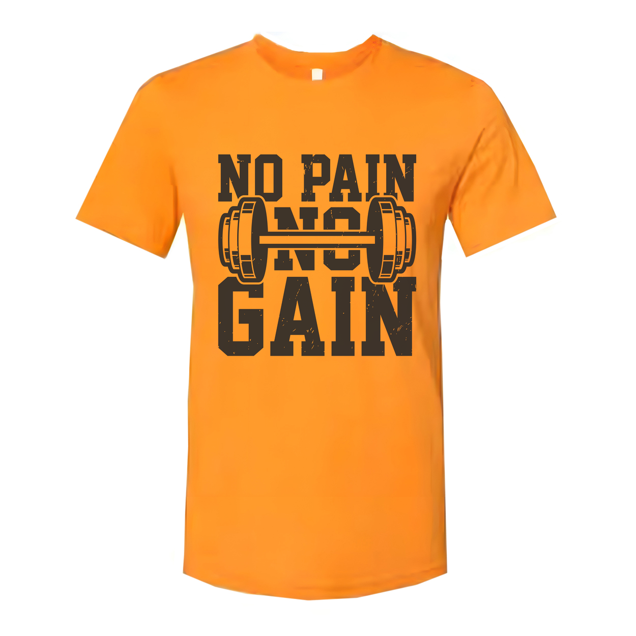 No Pain No Gain Unisex T Shirt With Barbell Graphic For Fitness Enthusiasts And Athletes