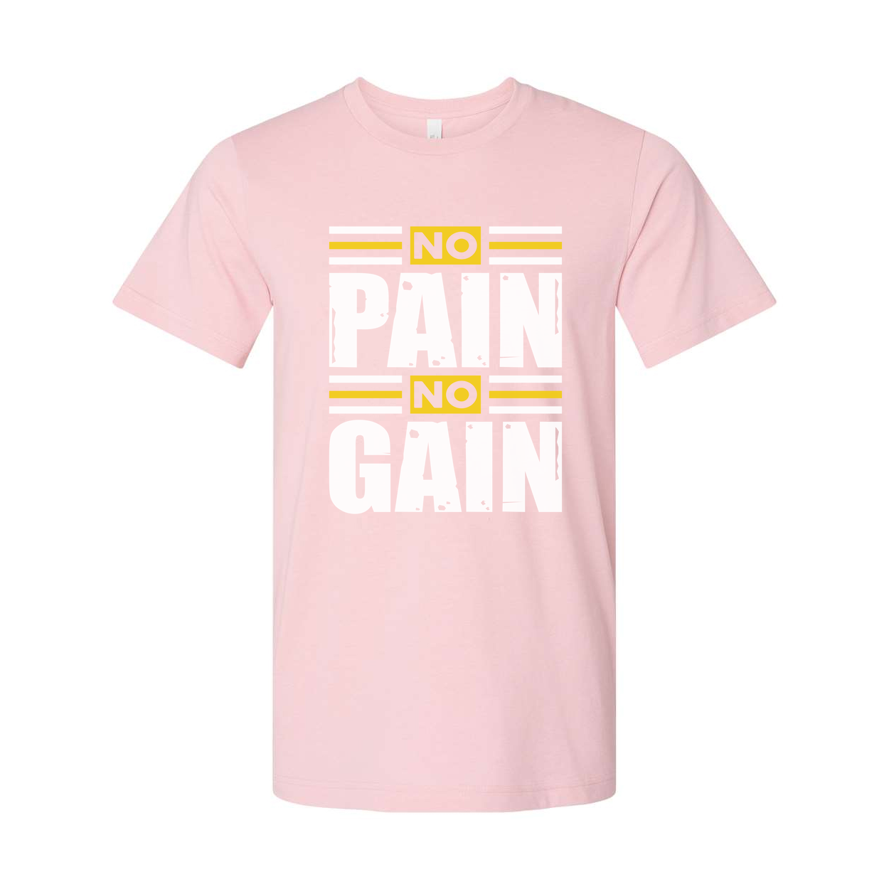 Unisex No Pain No Gain Graphic T Shirt For Workout Gym Training And Fitness Enthusiasts