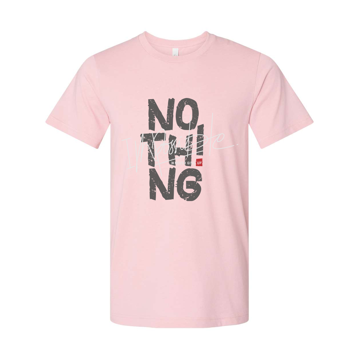 No Thing Distressed Graphic Tee Unisex Short Sleeve Cotton T Shirt For Men And Women