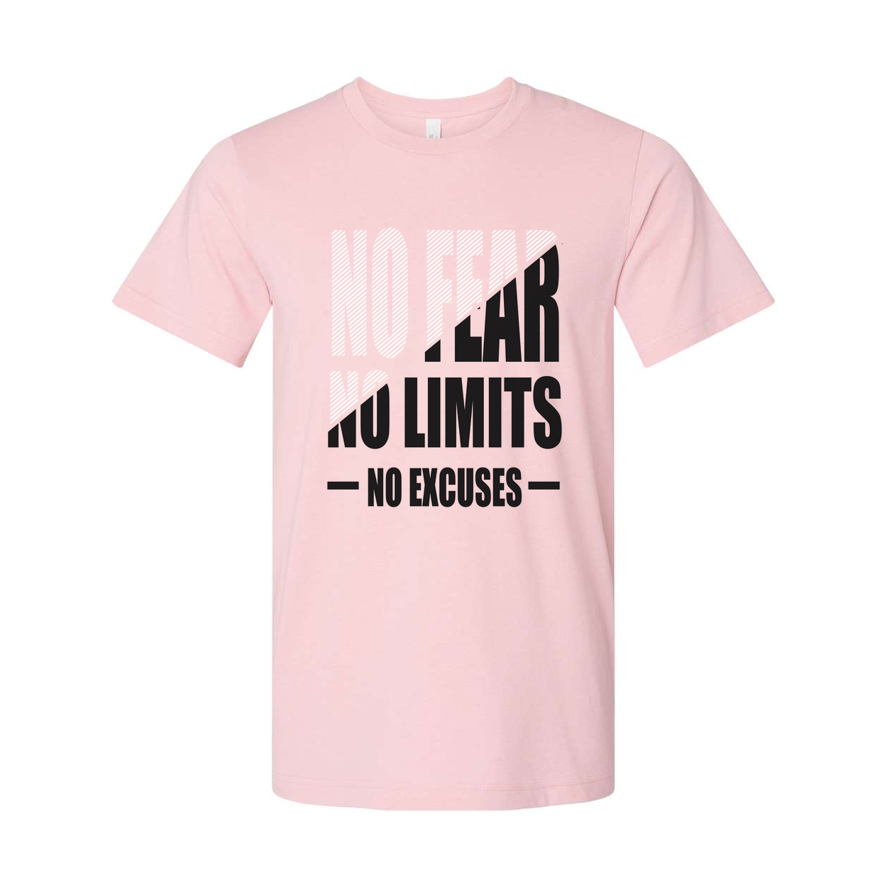 No Fear No Limits No Excuses Unisex Graphic Tee For Workout Training Or Everyday Comfort