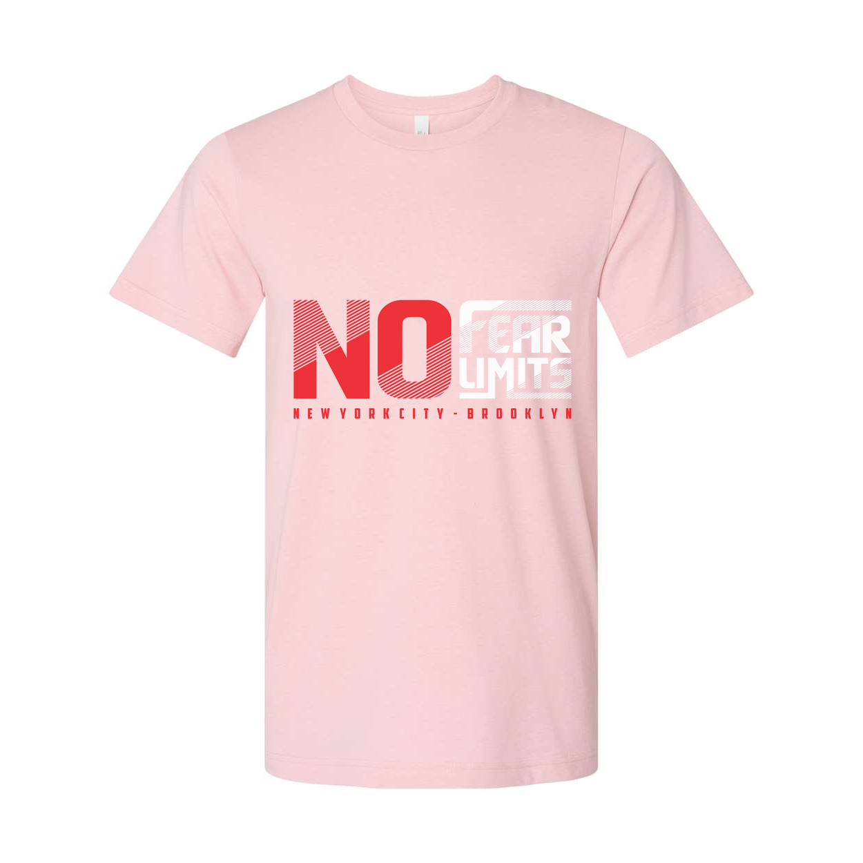 No Fear Limits Graphic T Shirt Unisex Short Sleeve With New York City Brooklyn Design