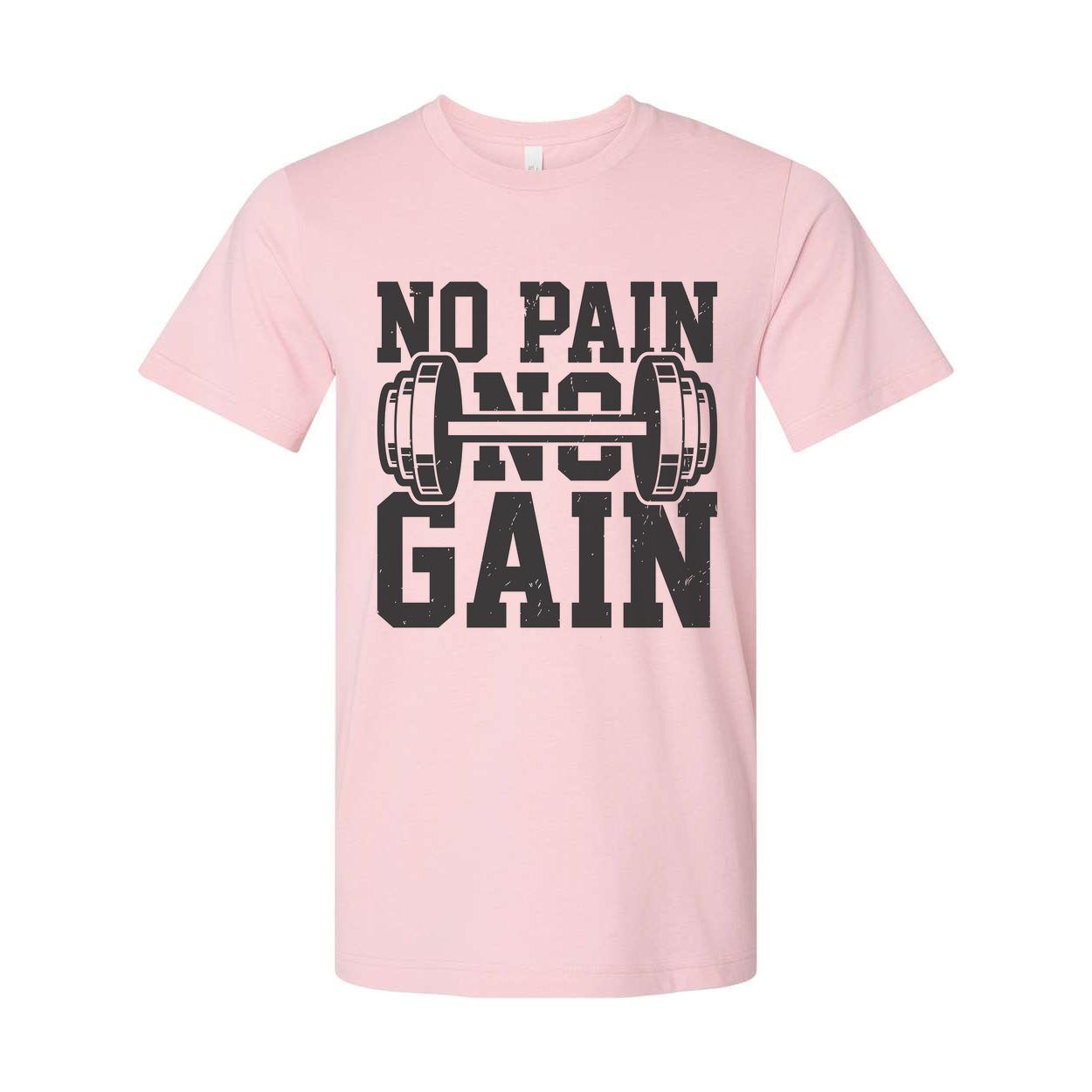 No Pain No Gain Unisex T Shirt With Barbell Graphic For Fitness Enthusiasts And Athletes