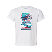 Burnin Wheels Drift Team Graphic Unisex T Shirt With Car Illustration Tokyo City Design Edition