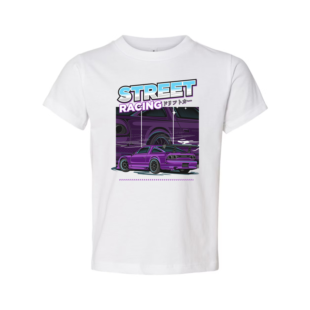 Purple Nissan 240SX Street Racing Graphic T Shirt Unisex Car Enthusiast Apparel Collection