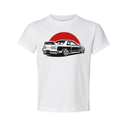 Nissan Skyline GTR R32 Graphic T Shirt For Car Enthusiasts With Bold Black Illustration On White