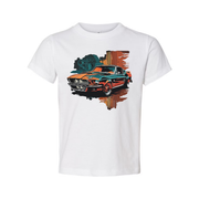 Vintage 1960s Ford Mustang Shelby GT500 Graphic Unisex T Shirt With Classic Car Artwork