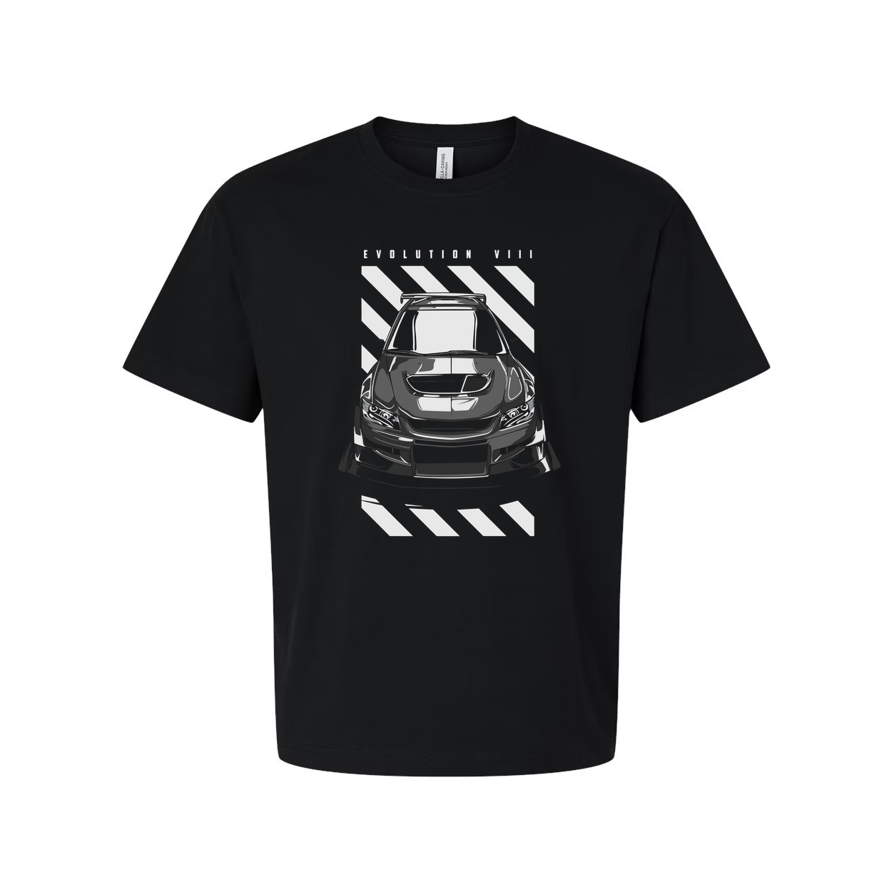 Unisex Mitsubishi Lancer Evolution Evo 8 Car Graphic T Shirt Front View Design Artwork