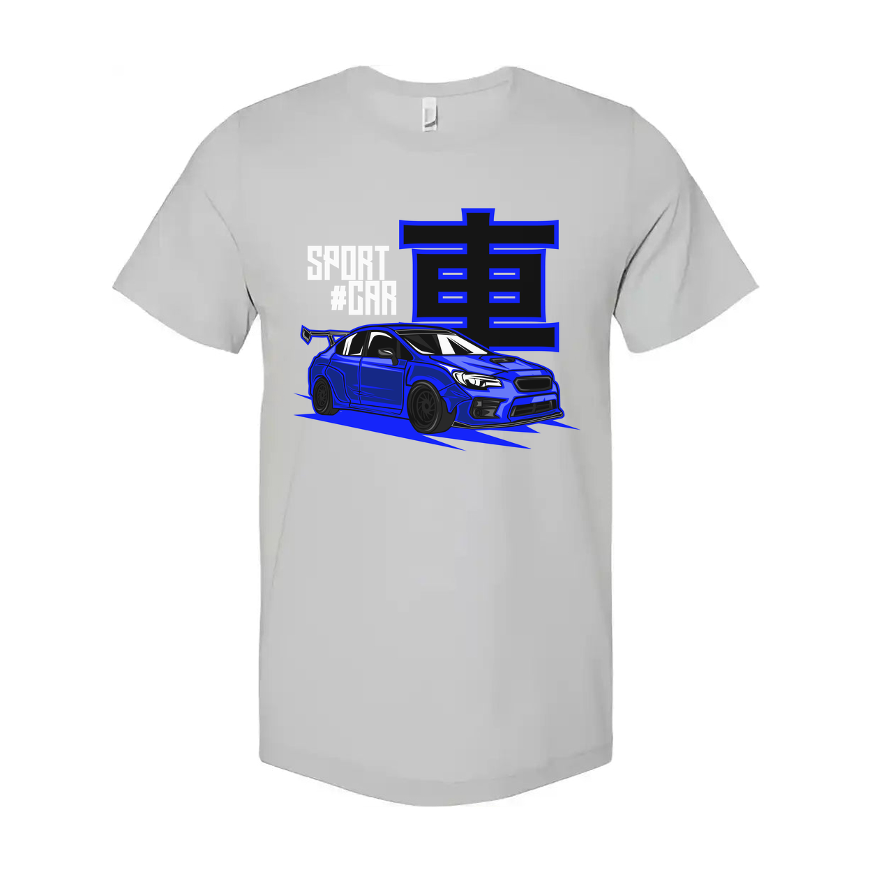 Blue Subaru WRX STI Sports Car Graphic T Shirt For Men Women Unisex Short Sleeve