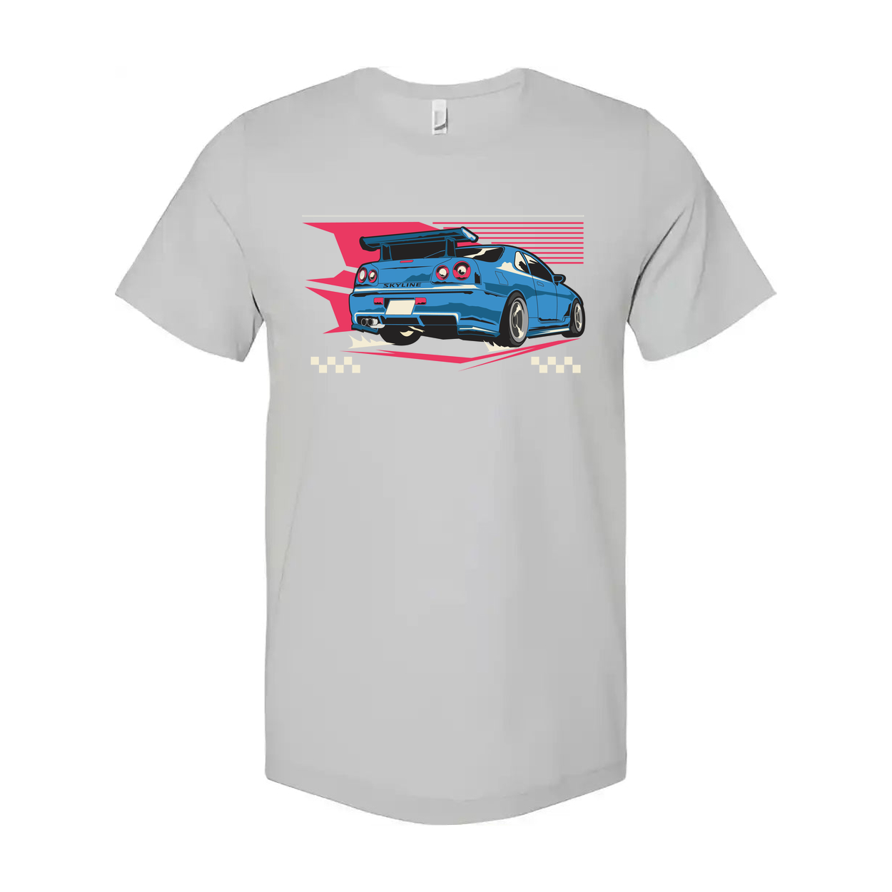 R34 Nissan Skyline GT R Graphic Unisex T Shirt Car Enthusiast Tee With Retro Design